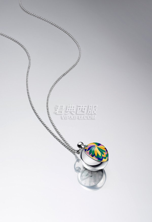 爱马仕全新Pendentif Boule 珐琅腕表